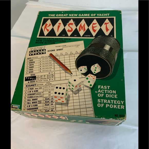 Games Vintage Kismet Game Yahtzee With Extra Score Sheets Poshmark